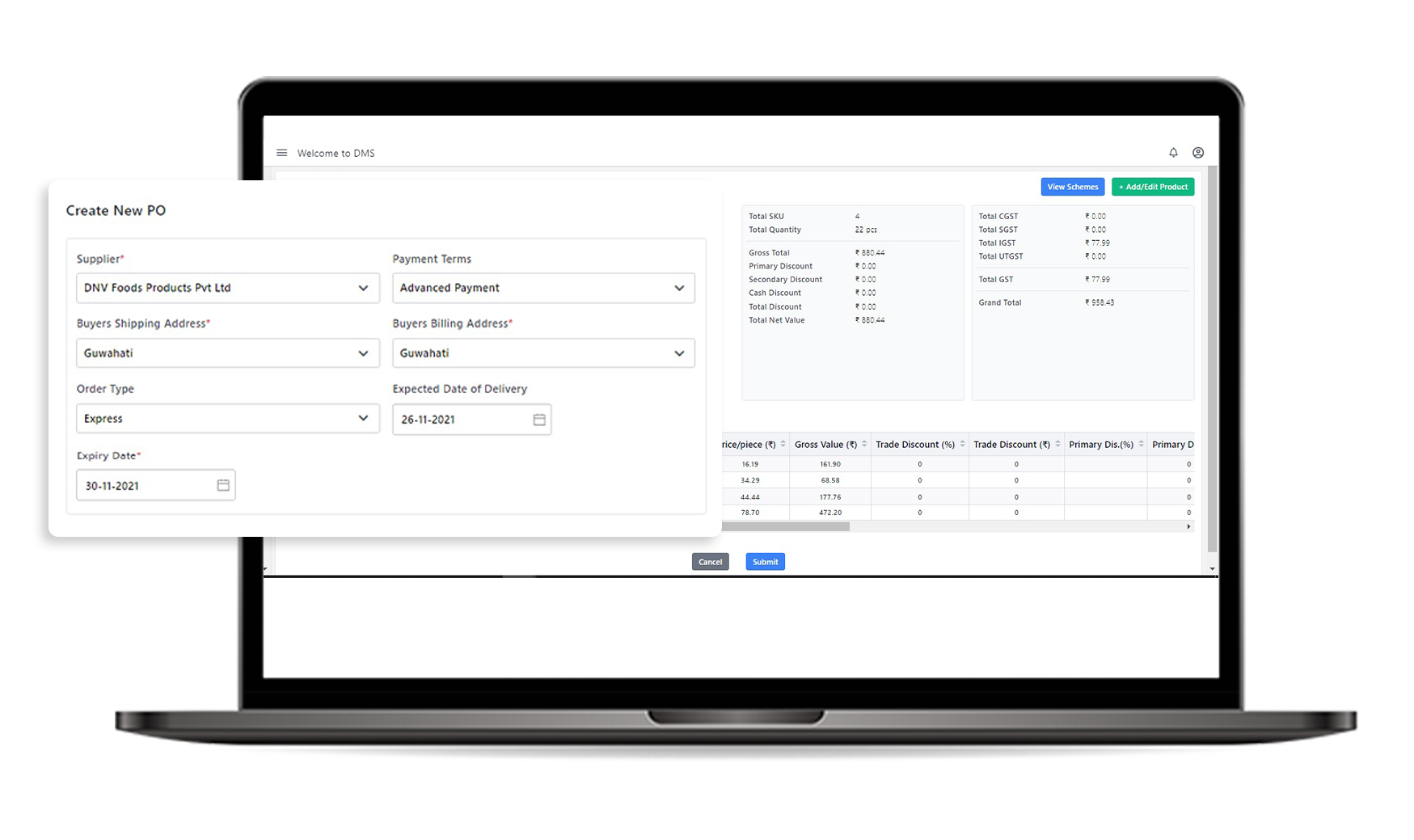 purchase order management